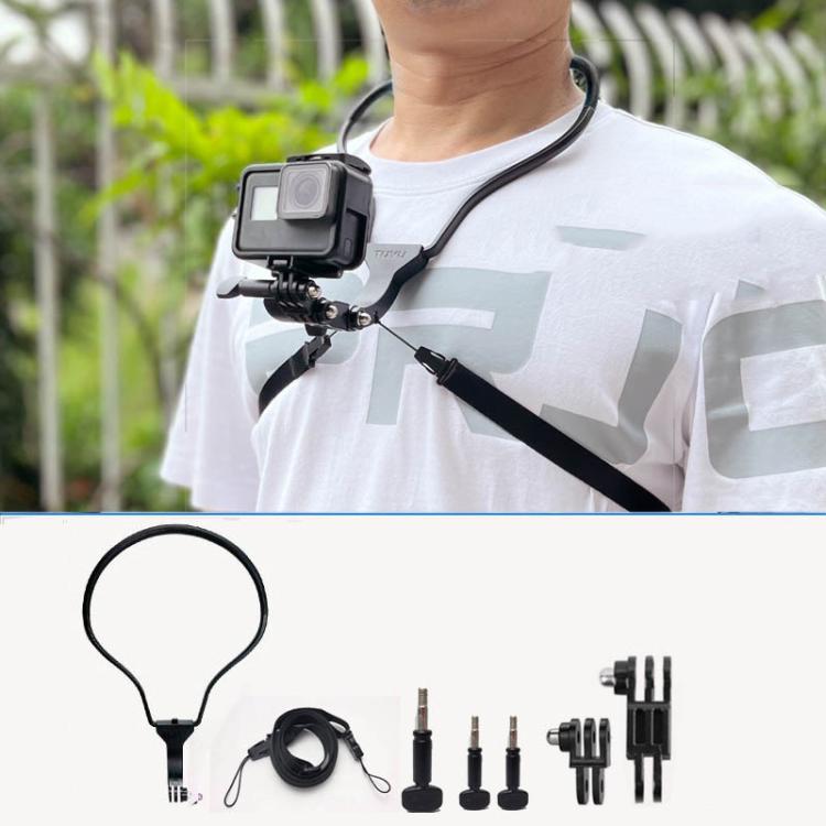 TUYU Supporto per fotocamera da collo Supporto per fascia toracica per telefono cellulare per riprese video // POV, Standard (Black), Standard (Blue), With Phone Clip (Black), With Phone Clip (Blue), Vertical Shooting (Black), Vertical Shooting (Blue)
